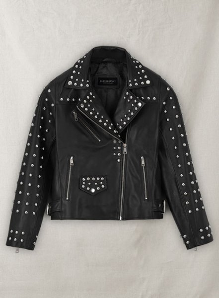 (image for) Studded Moto Leather Jacket