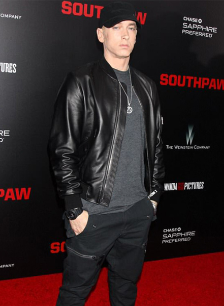 (image for) Eminem Red Carpet Leather Jacket
