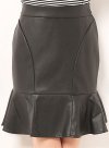 (image for) Rose Petal Leather Skirt - # 473