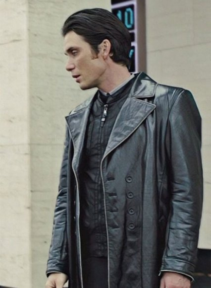 (image for) Cillian Murphy In Time Leather Long Coat