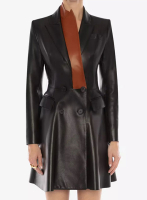 (image for) Turk Lapel Leather Trench Coat