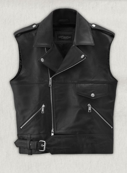 (image for) Leather Biker Vest # 331