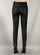 Black Stretch Leather Jeans