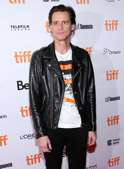 (image for) Jim Carrey Toronto International Film Festival Leather Jacket