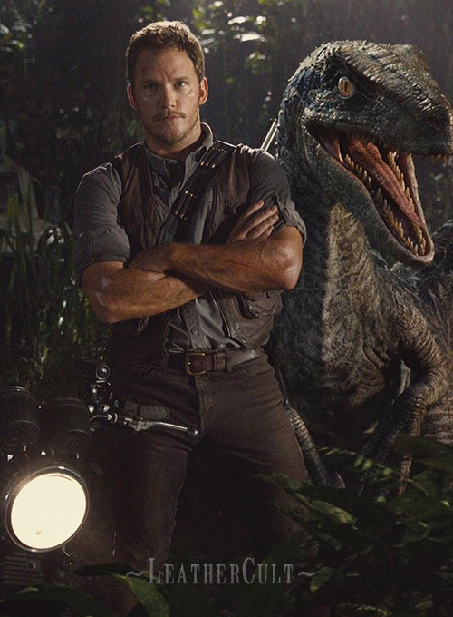 Chris Pratt Jurassic World Leather Vest - Click Image to Close