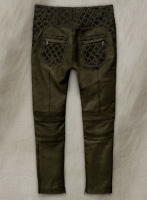 (image for) Outlaw Burnt Olive Leather Pants