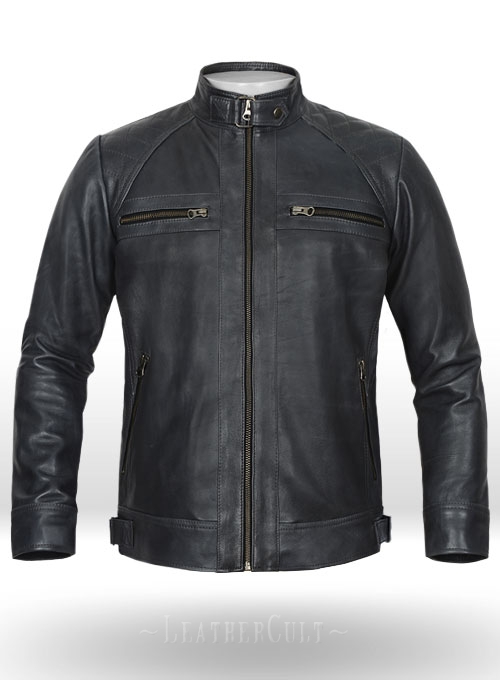 Rover Blue Leather Jacket # 653 - Click Image to Close