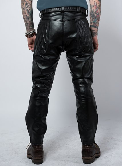 Vintage Sports Rider Leather Pants