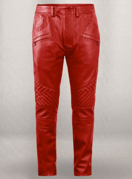 fashionwear4men  Red leather pants, Leather pants, Mens fashion