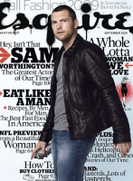 (image for) Sam Worthington Leather Jacket #1