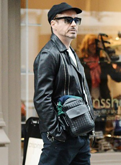 (image for) Robert Downey Jr. Leather Jacket #3