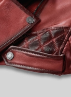 (image for) Charles Burnt Red Leather Jacket