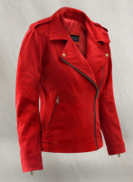 (image for) Soft Lava Red Suede Leather Jacket # 267
