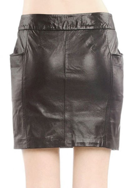 (image for) Fluted Leather Skirt - # 164