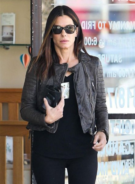 Sandra Bullock Leather Jacket #2