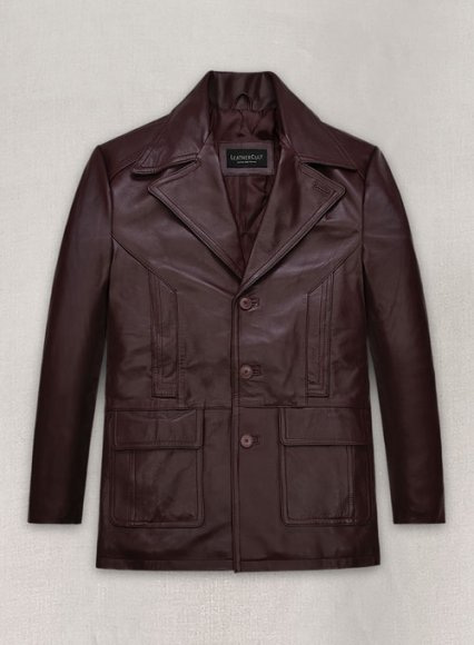 (image for) Johnny Depp Donnie Brasco Leather Blazer