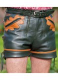 Leather Cargo Shorts Style # 364