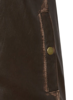 (image for) Tribal Rubbed Brown Leather Jacket