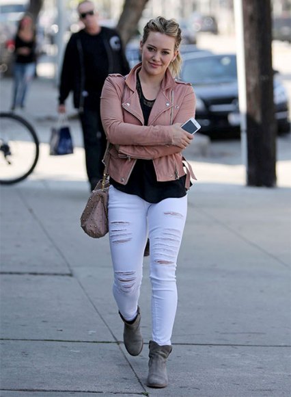 Hilary Duff Leather Jacket #2 Hilary Duff Leather Jacket #2