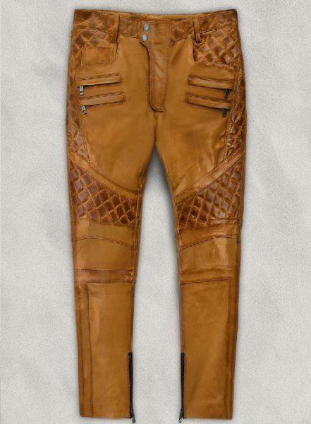 Outlaw Burnt Mustard Leather Pants