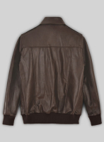 (image for) Brown Steve Carell Welcome to Marwen Bomber Leather Jacket