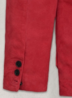 (image for) Lava Red Suede Leather Blazer - # 125