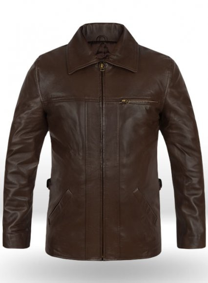 (image for) Leonardo DiCaprio Inception Leather Jacket