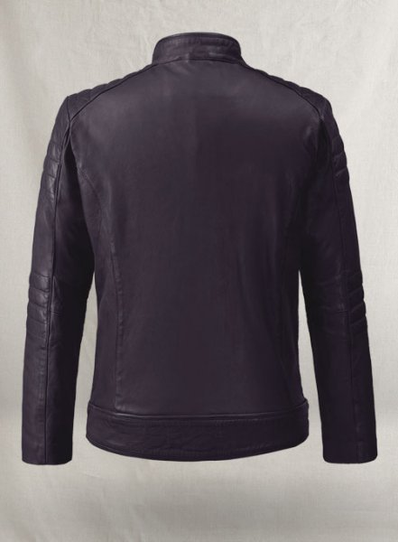 (image for) Firefly Moto Purple Biker Leather Jacket