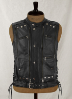 (image for) Leather Biker Vest # 333