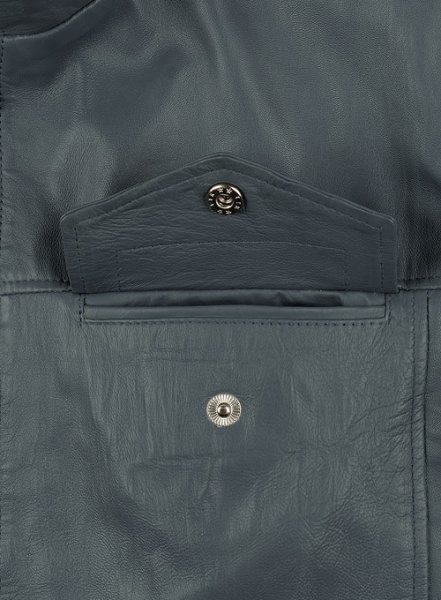 Soft Sherpa Gray Washed & Wax Shia Labeouf Transformers 3 Jacket
