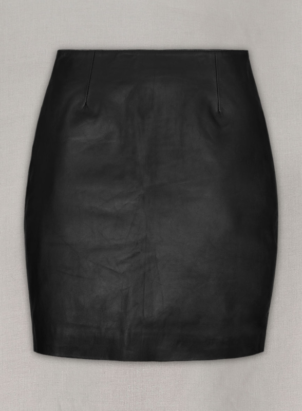 (image for) Front Slit Leather Skirt - # 126 - Click Image to Close