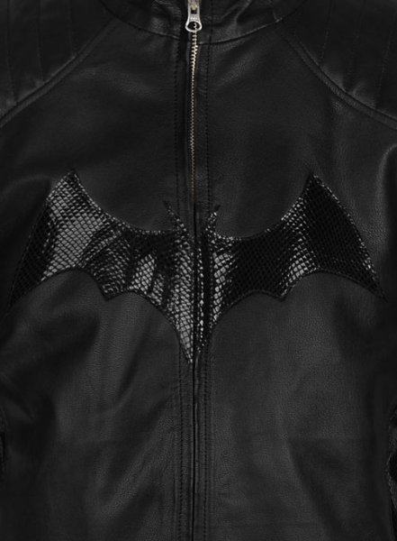 (image for) Thick Goat Black Batman Begins Christian Bale Leather Jacket