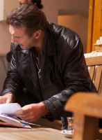 (image for) Liam Neeson Taken 2 Leather Trench Coat