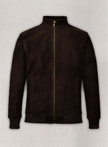 (image for) Dark Brown Suede Ryan Reynolds Leather Jacket