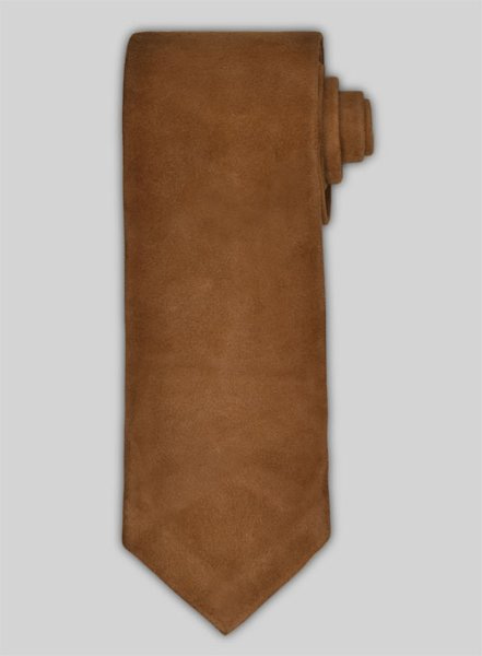 (image for) Caramel Brown Suede Leather Tie