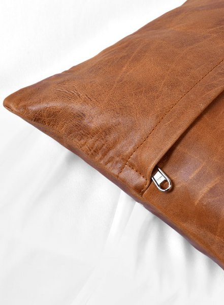 Leather Pillow Cover LeatherCult Genuine Custom Leather