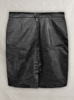 (image for) Black Matilda Leather Skirt - # 407 - L Regular