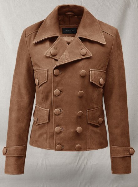Light Vintage Tan Hide Leather Jacket Style # 298