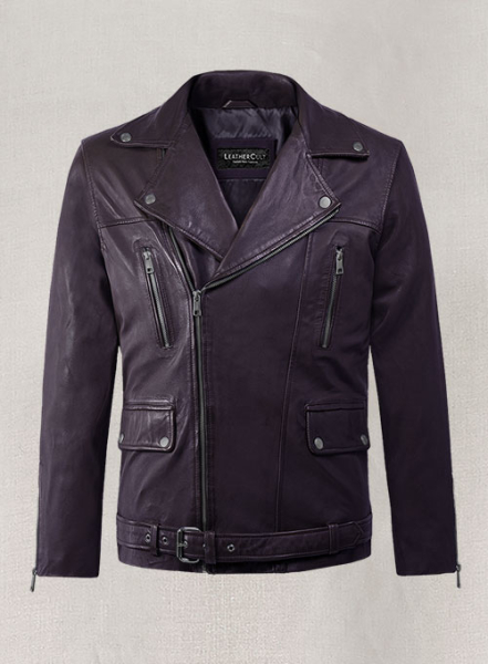 (image for) Dauntless Purple Biker Leather Jacket
