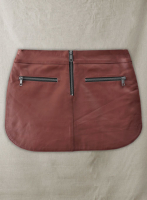 (image for) Soft Fermented Burgundy Hilary Duff Leather Skirt