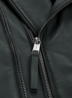 (image for) Charles Burnt Charcoal Leather Jacket