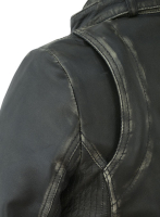 (image for) Rubbed Charcoal Leather Jacket # 217