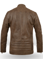 (image for) Vintage Gravel Brown Leather Jacket # 657
