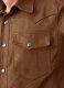 Light Weight Unlined Tan Leather Shirt