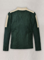 (image for) Timber Green Suede Leather Jacket # 647