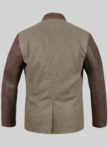 Tweed Leather Combo Blazer # 652