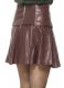 Box Pleat Leather Skirt - # 159