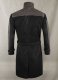 Distressed Black Aiden Pearce Watch Dog Leather Trench Coat