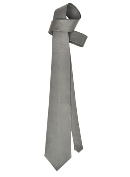 (image for) Gray Leather Tie