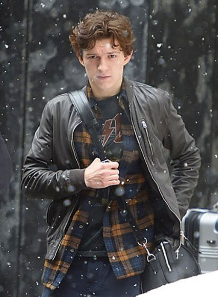 (image for) Tom Holland Leather Jacket